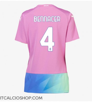 AC Milan Ismael Bennacer #4 Terza Maglia Femmina 2023-24 Manica Corta